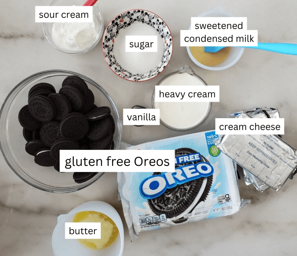 MINI OREO CHEESE CAKE INGREDIENTS